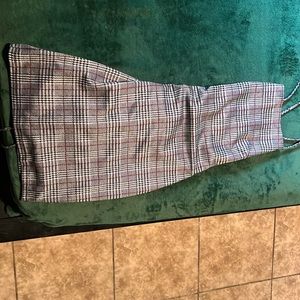 Open back mini dress